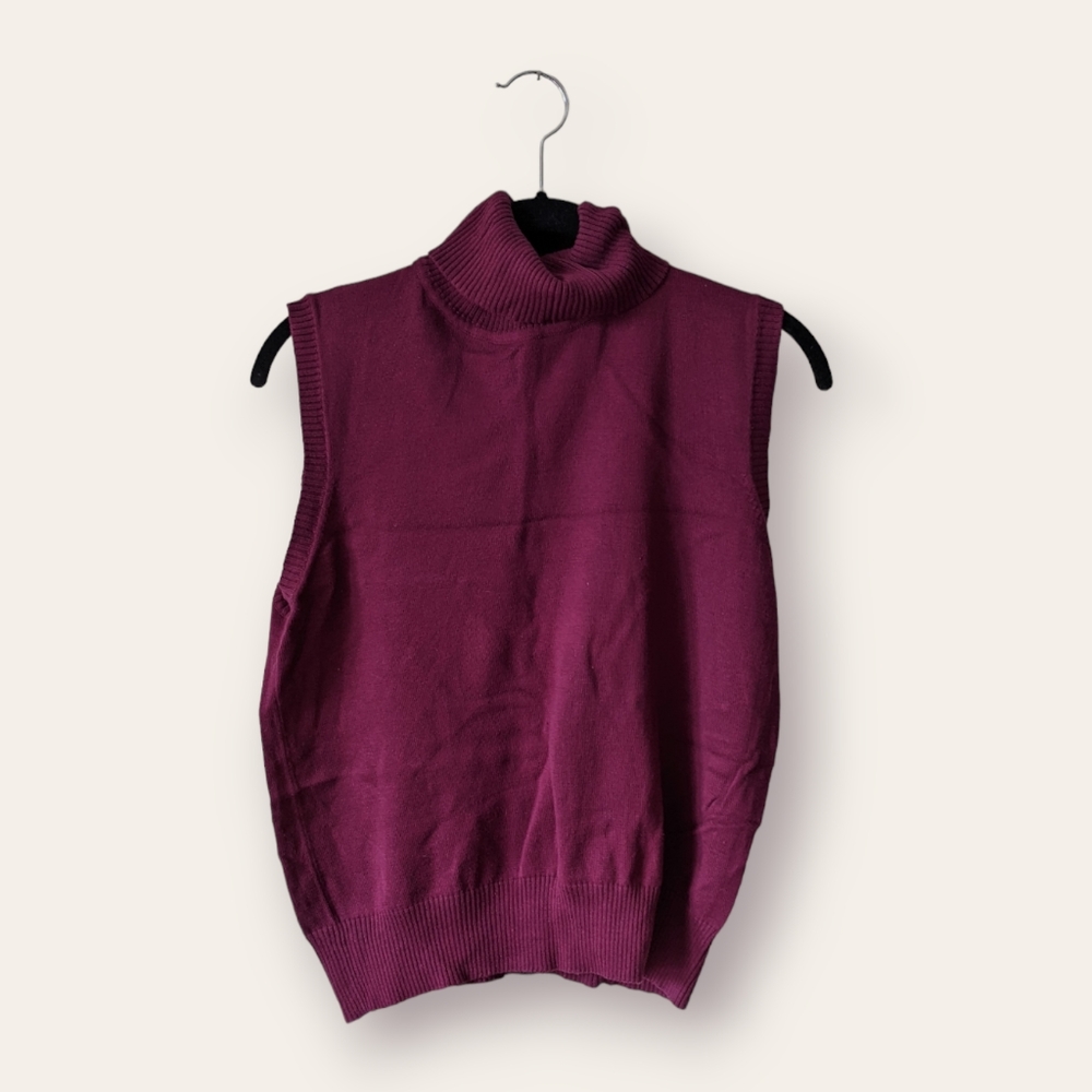 Vintage Purple Turtleneck Vest
